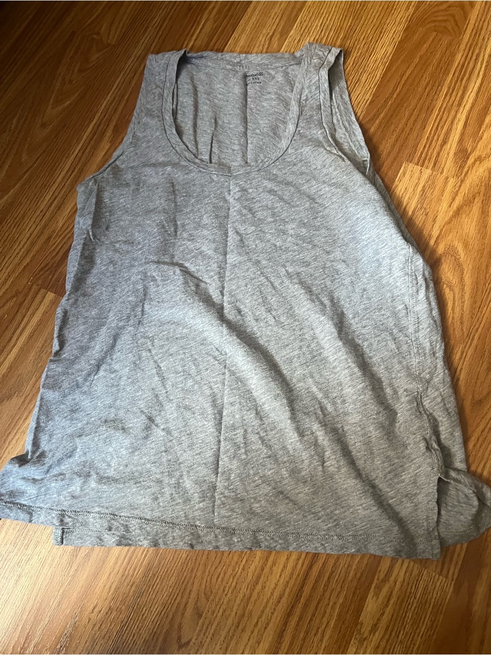 Madewell Heather Gray Scoop Neck Tank Top